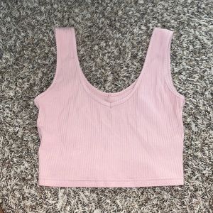 cute pink cropped tank